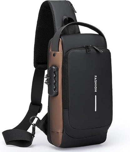 Multifunction Sling Bag with USB Charging & Anti-Theft Design - Infinitygallery.store