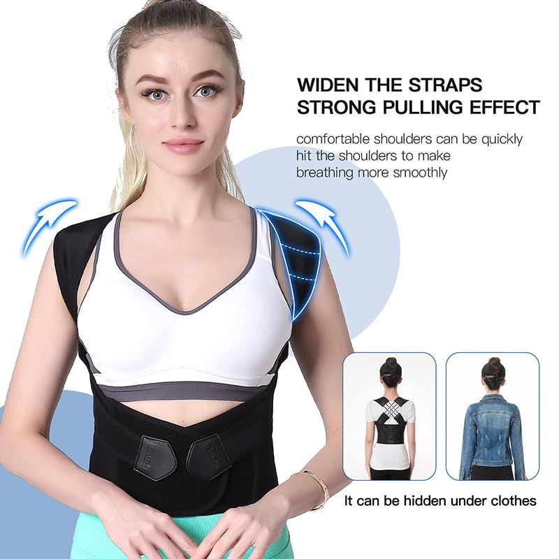 Adjustable Posture Corrector Belt for Back, Spine & Shoulder Support – Unisex Brace (M–XXL) - Infinitygallery.store