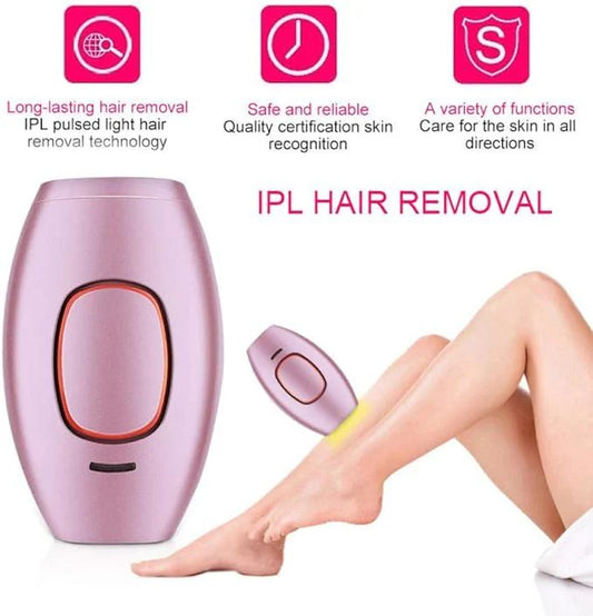 Mini IPL Laser Hair Removal Device – Painless, Permanent Hair Removal for Full Body Use (5 Energy Levels, Auto/Manual Modes) - Infinitygallery.store