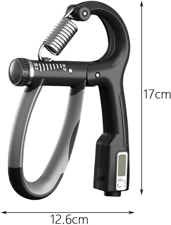 Adjustable Counter Hand Gripper Trainer – Ergonomic Grip with Strength Dial (10kg–100kg) - Infinitygallery.store