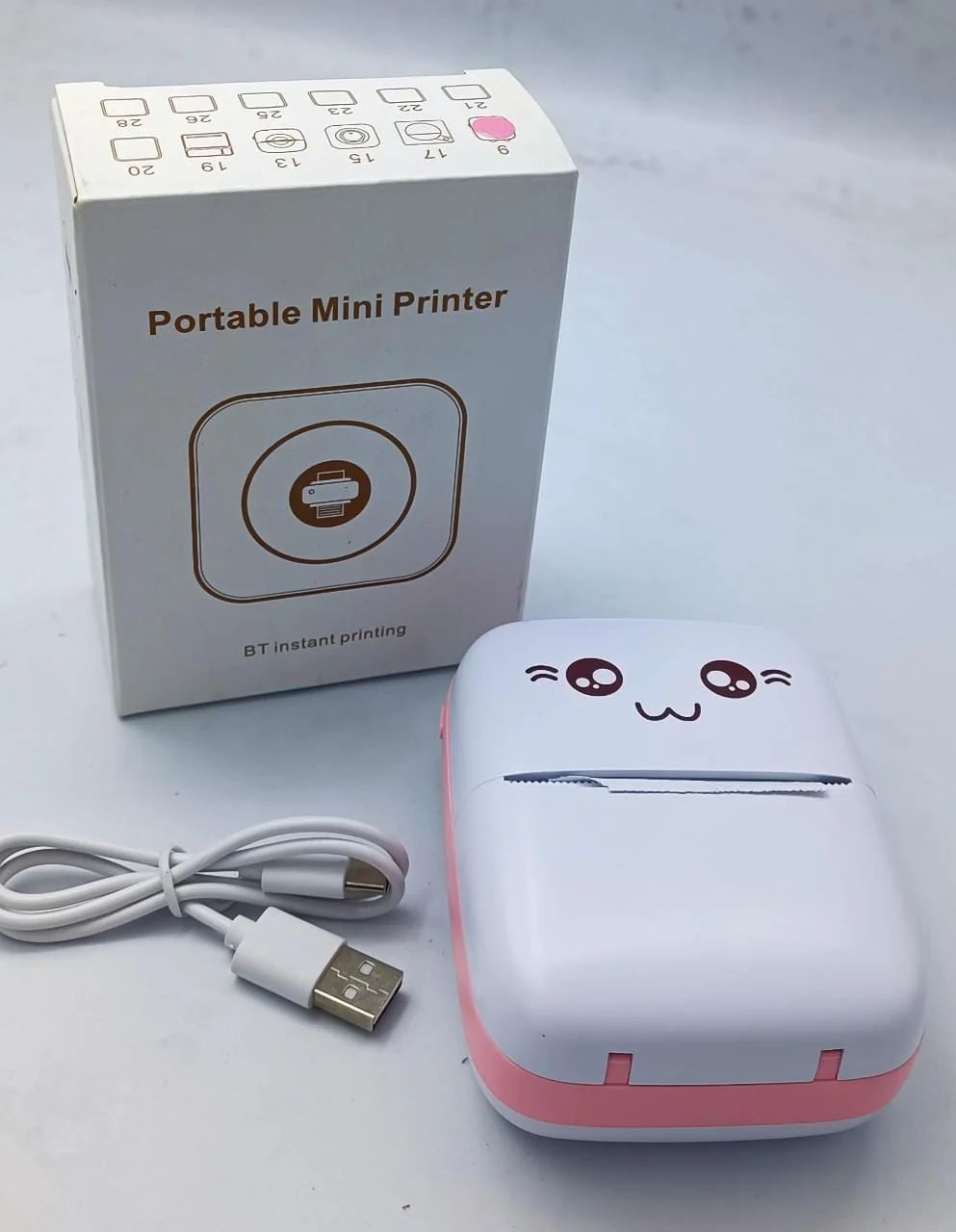 Portable Mini Pocket Printer – Bluetooth Thermal Printer (Inkless, 200 DPI) - Infinitygallery.store