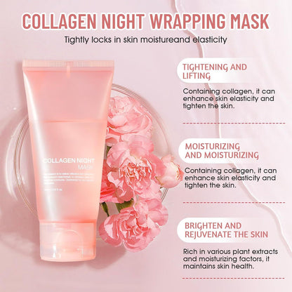 Allony Collagen Night Mask – Deep Nourishment & Pore Refining Peel-Off Mask - Infinitygallery.store