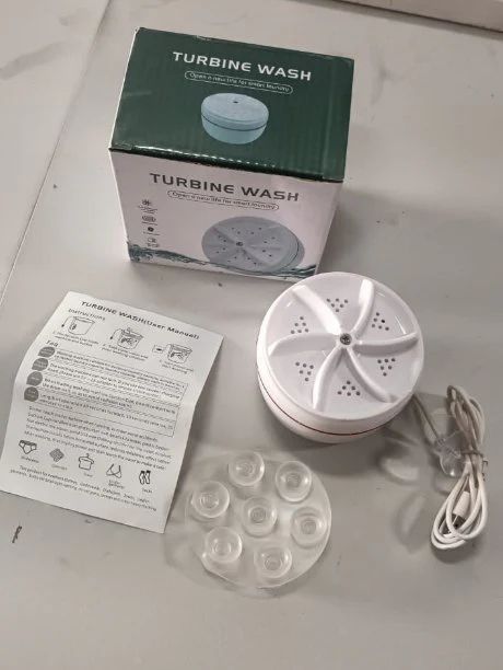 2-in-1 Foldable Mini Washing Machine by TOPINCN – Portable Automatic Washer & Spinner with 1kg Capacity - Infinitygallery.store