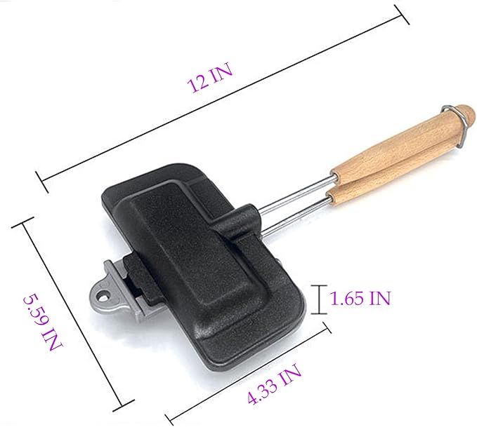 Mini Breakfast Sandwich Maker – Non-Stick Campfire & Stove-Top Pie Iron Grill - Infinitygallery.store