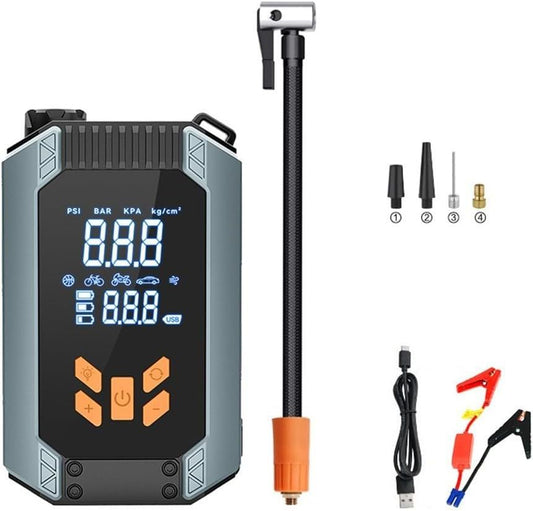 Portable 7200A Car Jump Starter with Air Pump – Power Bank & Tire Inflator (150 PSI) - Infinitygallery.store