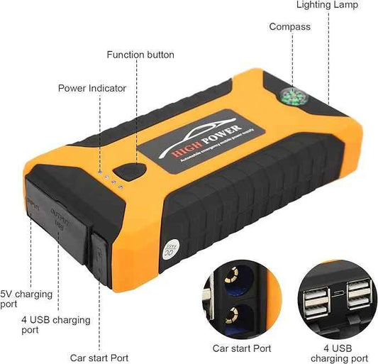 Entatial Lithium Jump Starter – Portable Emergency Car Battery Booster & Power Bank