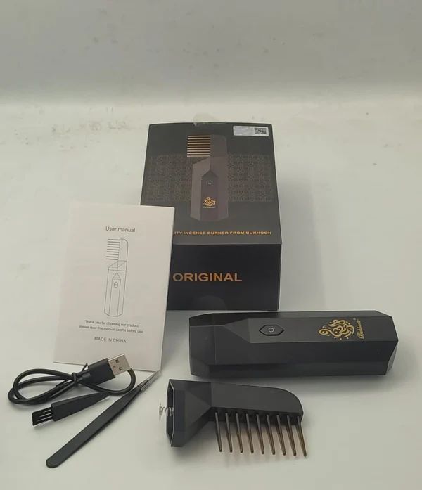 🔥 Hair Bakhoor Aromatherapy Comb – USB Rechargeable Incense Burner - Infinitygallery.store