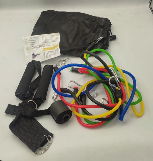 Bodybuilding Resistance Bands Set – Full-Body Workout Kit (10lbs–110lbs) - Infinitygallery.store