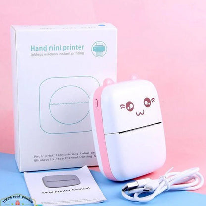 Portable Mini Pocket Printer – Bluetooth Thermal Printer (Inkless, 200 DPI) - Infinitygallery.store