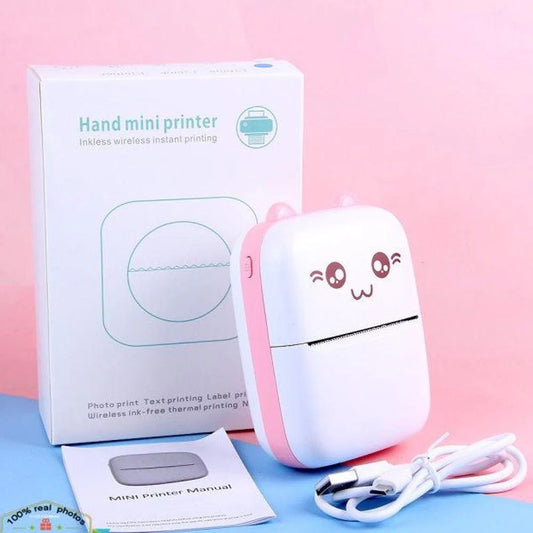 Portable Mini Pocket Printer – Bluetooth Thermal Printer (Inkless, 200 DPI) - Infinitygallery.store