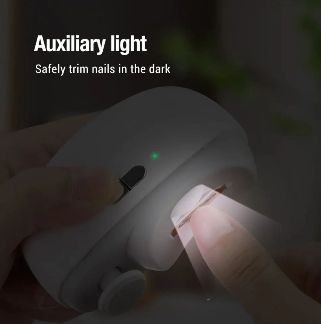 Electric Nail Grinder – Rechargeable Nail Clipper for Fingers & Toes with 2-Speed Settings - Infinitygallery.store