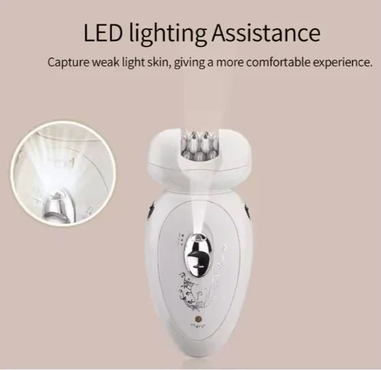 Electric Trimmer for Women – Precision Nose, Ear & Facial Hair Groomer with Dual Attachments - Infinitygallery.store