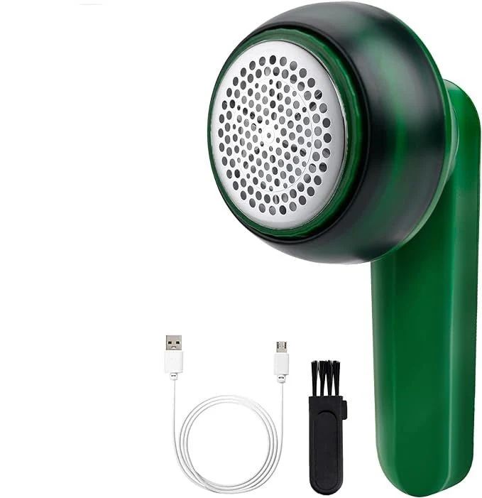 Rechargeable Electric Lint Remover – USB Fabric Shaver with Double Protection & Light Ring - Infinitygallery.store