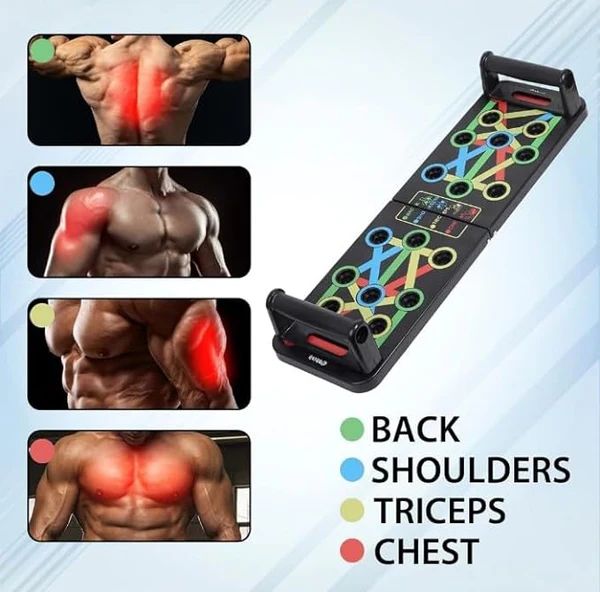 Push-Up Board System – Color-Coded, Non-Slip, Collapsible & Ergonomic - Infinitygallery.store