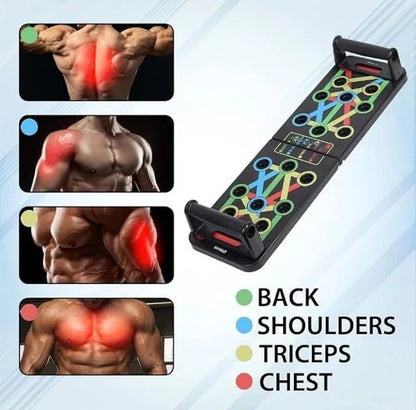Push-Up Board System – Color-Coded, Non-Slip, Collapsible & Ergonomic - Infinitygallery.store