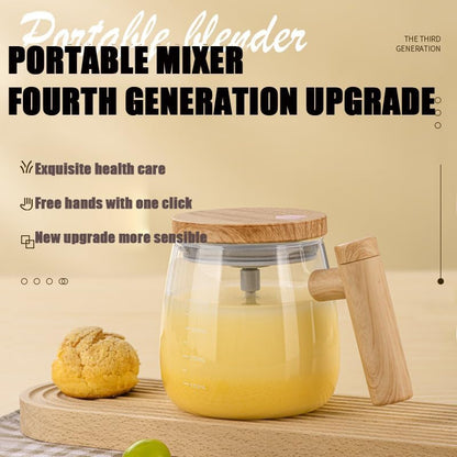 Electric Mixing Glass Mug – Self-Stirring 7000 RPM Coffee & Protein Blender Cup - Infinitygallery.store
