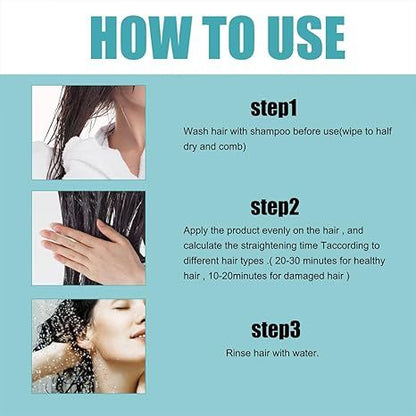 🌿 Protein Hair Straightening Cream – Mild Formula with Natural Protein & Collagen for Smooth, Soft Hair - Infinitygallery.store