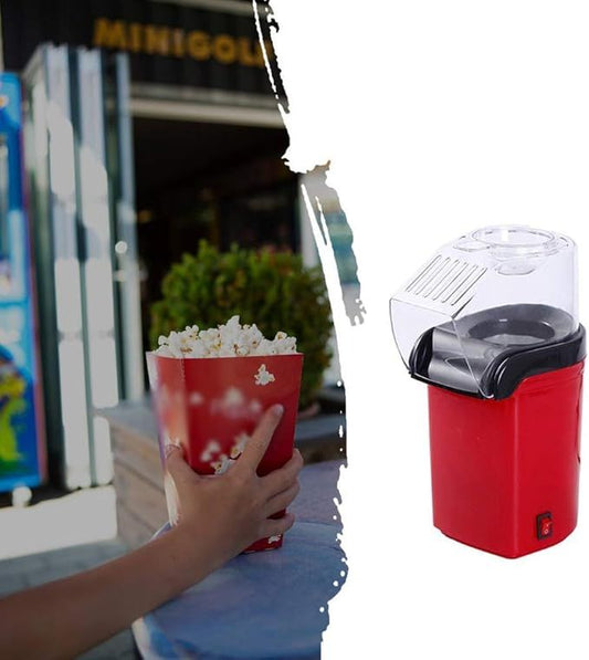 Mini Hot Air Popcorn Machine – QuickCorn 3-Minute Snack Maker with Butter Warmer - Infinitygallery.store
