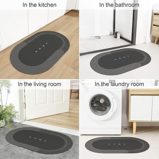 Super Absorbent Floor Mat – Quick-Dry, Non-Slip Rubber Mat for Bathroom, Kitchen & Entryway - Infinitygallery.store