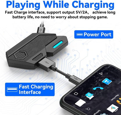 One-Hand RGB Gaming Keyboard & Mouse Combo – Mobile Gaming with PC Precision - Infinitygallery.store