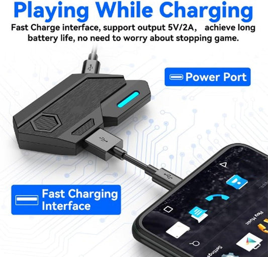 One-Hand RGB Gaming Keyboard & Mouse Combo – Mobile Gaming with PC Precision - Infinitygallery.store