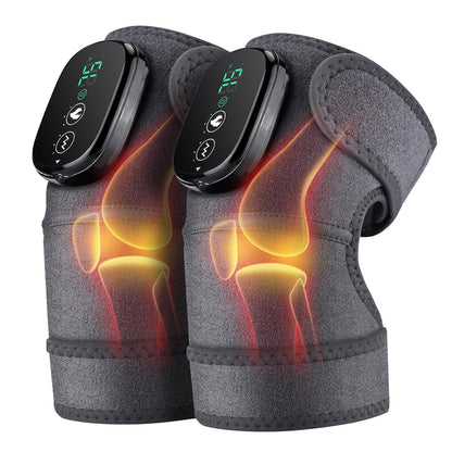 Electric Knee Massager with Heat & Vibration – Cordless Heating Wrap for Knee, Shoulder & Elbow Relief - Infinitygallery.store