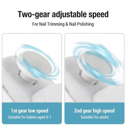 Electric Nail Grinder – Rechargeable Nail Clipper for Fingers & Toes with 2-Speed Settings - Infinitygallery.store