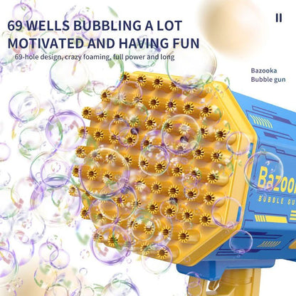 Rocket Boom Bubble Gun – Automatic Bubble Blaster for Kids & Parties - Infinitygallery.store