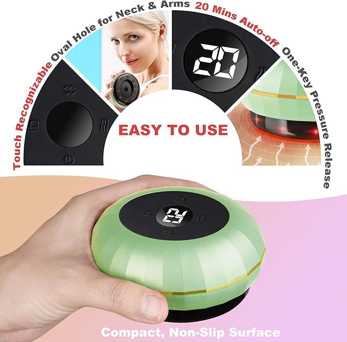 Smart Cupping Massager – 5-in-1 Electric Therapy Device with Heat & Suction - Infinitygallery.store