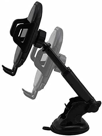 360° Rotatable Rearview Mirror Car Phone Holder – Retractable Clamp Mount - Infinitygallery.store