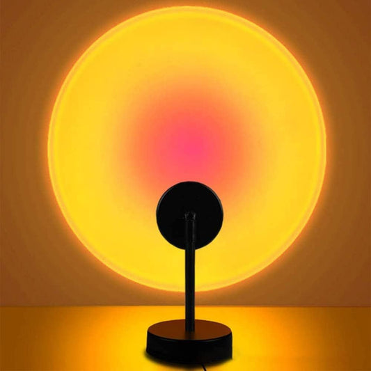 LED Sunset Projection Lamp – 180° Rotating Mood Light with 4 Film Options for Room Decor & Photography - Infinitygallery.store