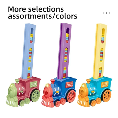 Domino Train – Automatic Domino Laying Toy for Kids with Construction Props - Infinitygallery.store