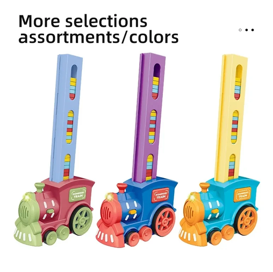 Domino Train – Automatic Domino Laying Toy for Kids with Construction Props - Infinitygallery.store