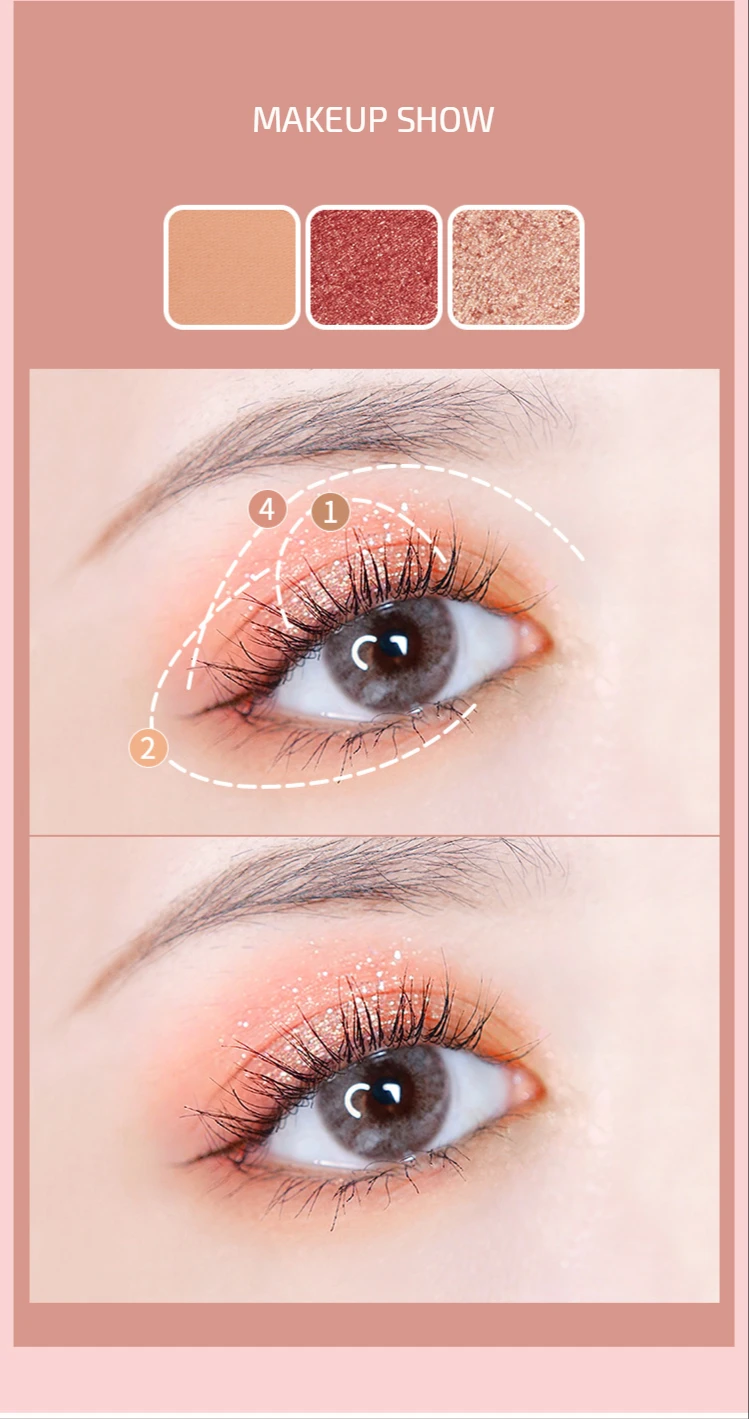 Eye Shadow Palette – Shimmer & Satin Finish - Infinitygallery.store