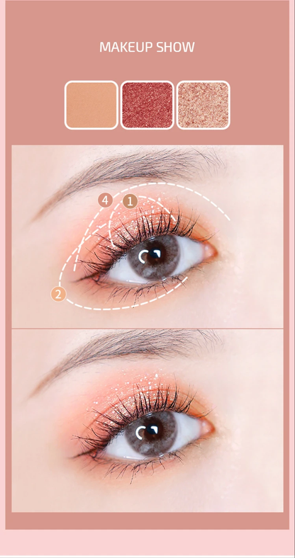 Eye Shadow Palette – Shimmer & Satin Finish - Infinitygallery.store