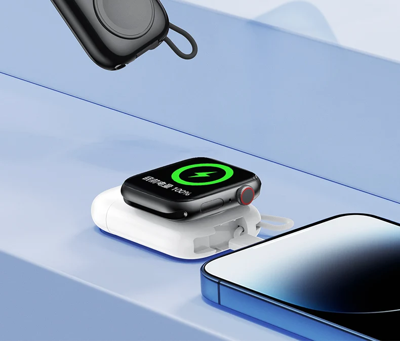 Mini Power Bank 2580mAh – Magnetic Charger with Built-In Lightning Cable & USB-C Fast Input - Infinitygallery.store