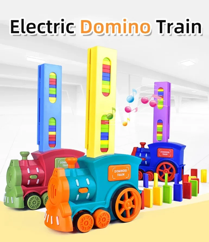 Domino Train – Automatic Domino Laying Toy for Kids with Construction Props - Infinitygallery.store