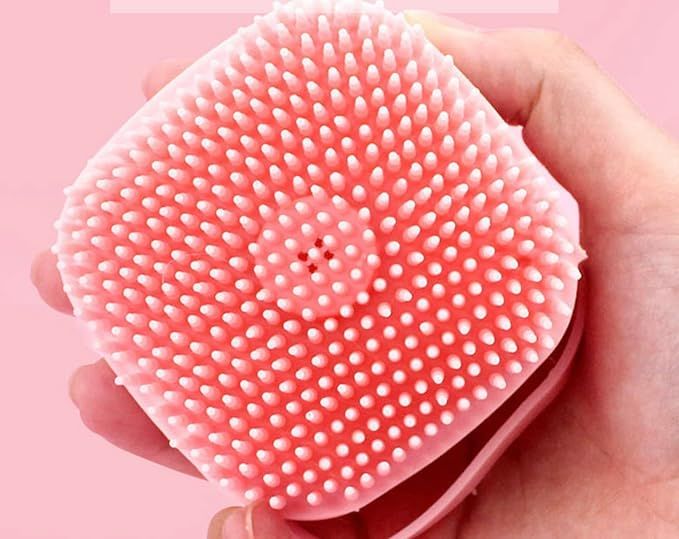 Bath Brush Scrubber – Detangling & Scalp Exfoliating Brush (Pink) - Infinitygallery.store