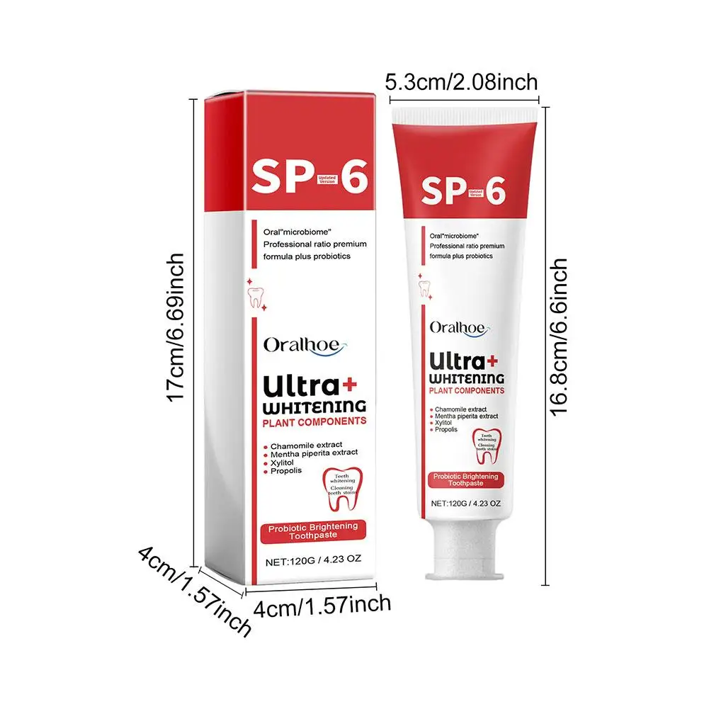 2 Pcs SP-6 Ultra Whitening Toothpaste – Deep Cleaning & Probiotic Brightening - Infinitygallery.store