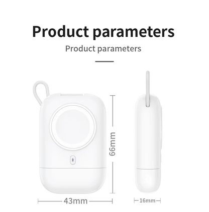 Mini Power Bank 2580mAh – Magnetic Charger with Built-In Lightning Cable & USB-C Fast Input - Infinitygallery.store