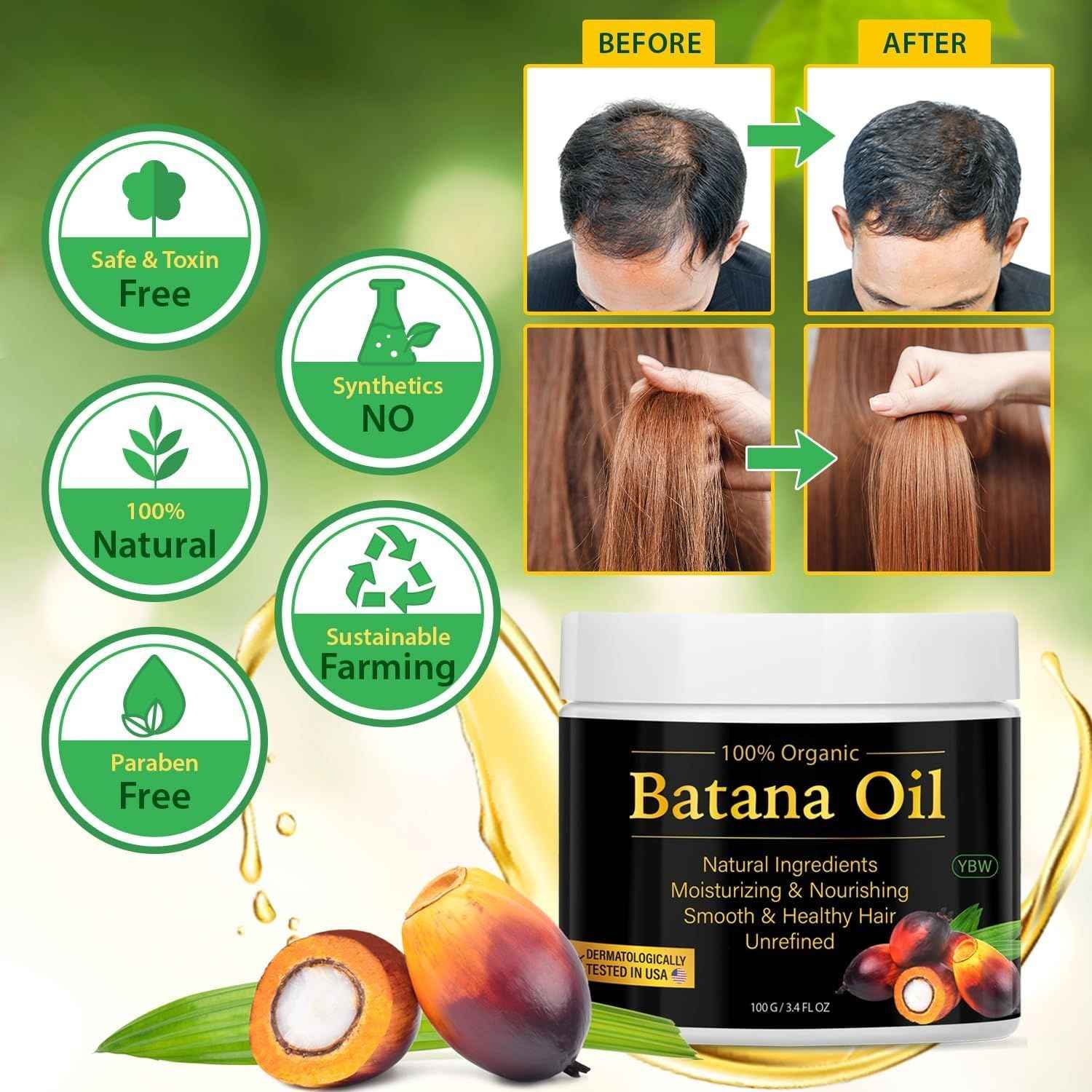 Batana Oil for Hair Growth and Repair – 100% Natural from Honduras