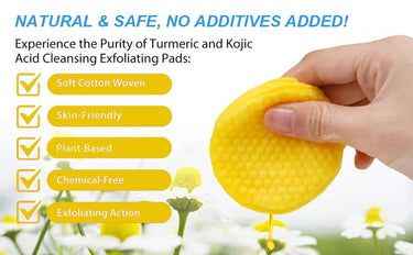 Turmeric and Kojic Acid Brightening Pads – Dark Spot Corrector & Acne Treatment