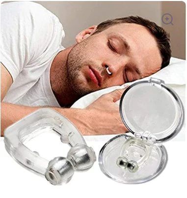 Anti-Snoring Nose Clip – Magnetic Nasal Dilator with Mirror Lid Case - Infinitygallery.store