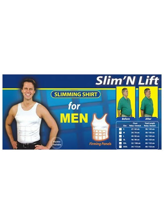 Slim 'N Lift Men’s Body Shaper Undershirt – Tummy Control Compression Vest for Slimming & Posture Support - Infinitygallery.store