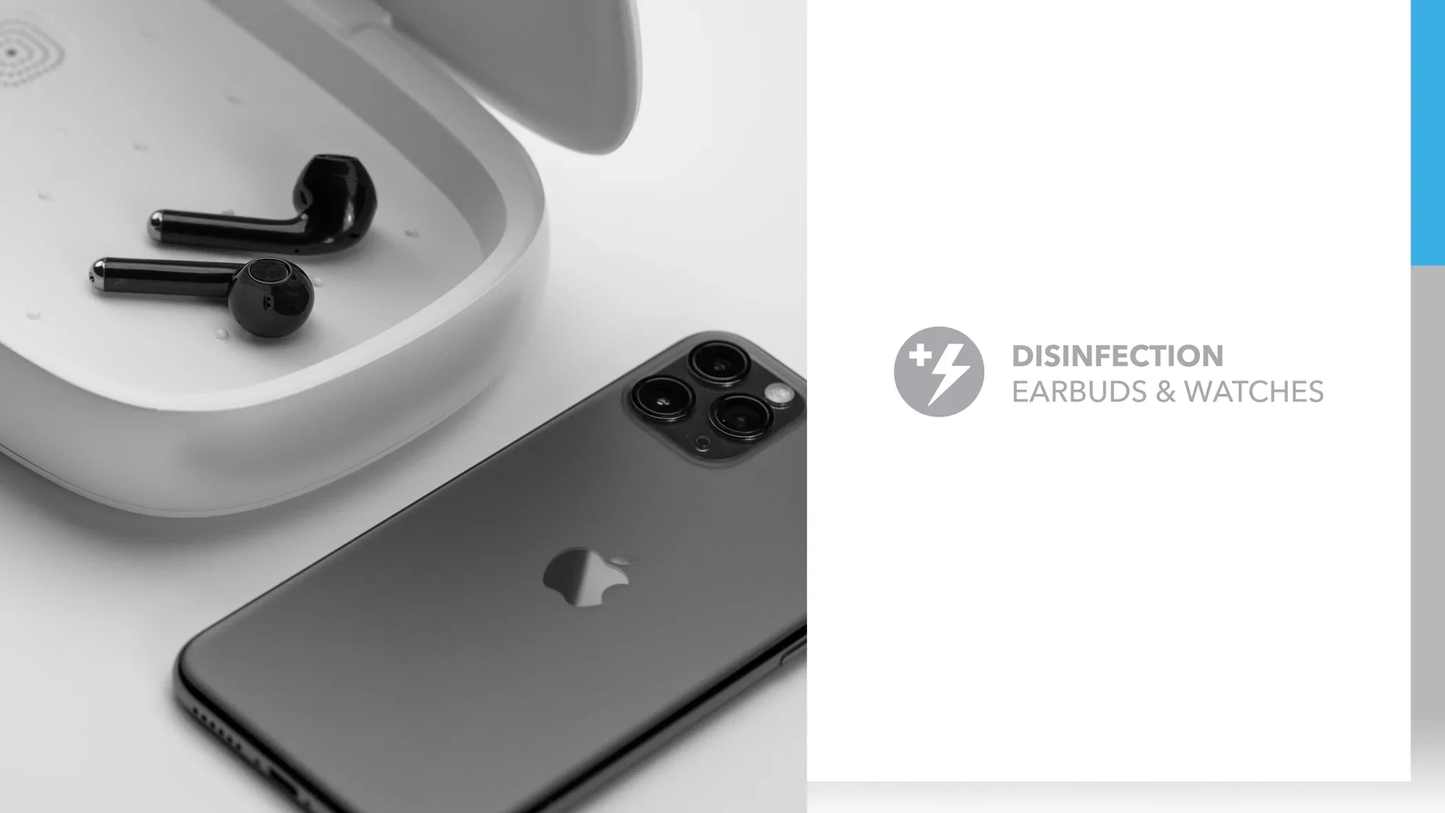 Q Power UV Sanitizing Box with Wireless Charging – 2-in-1 Clean & Charge Solution - Infinitygallery.store