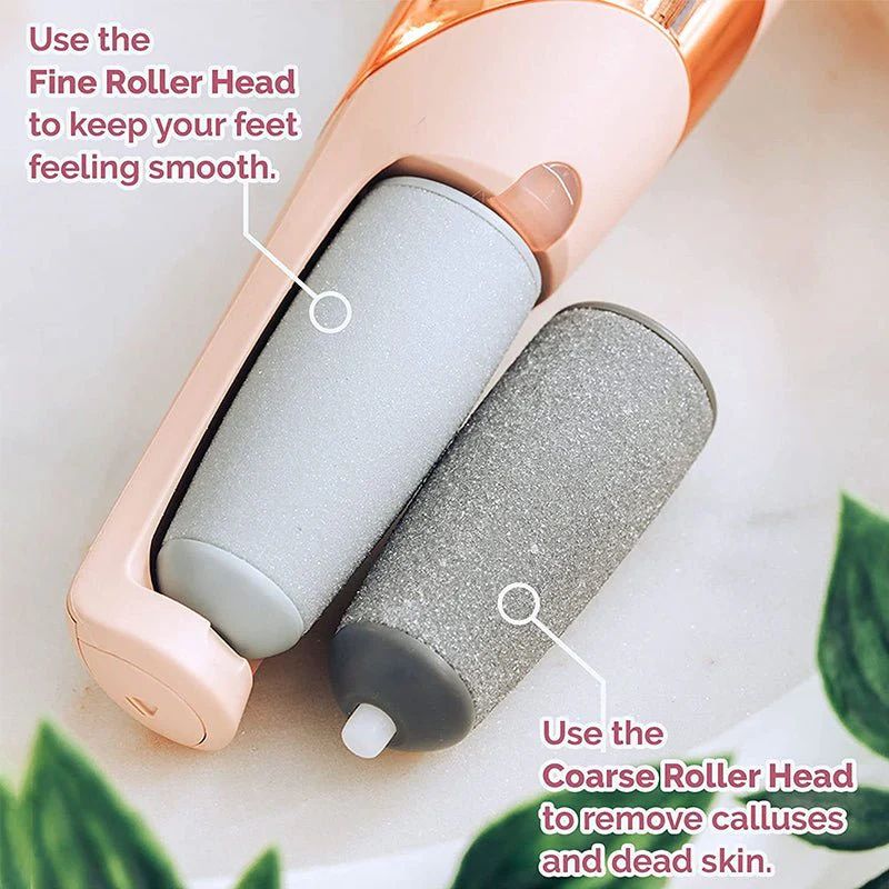 Rechargeable Electric Pedicure Foot File – Callus Remover with Dual Speed & Rollers - Infinitygallery.store
