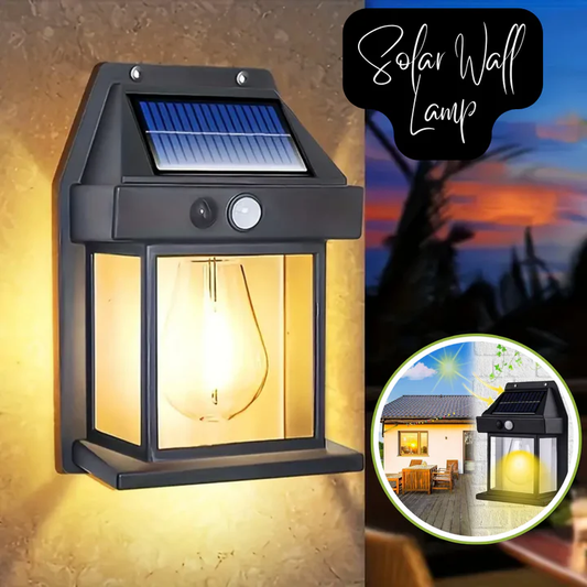 Solar Wall Lamp – Motion Sensor, 3 Lighting Modes, Auto-Charging & Weatherproof - Infinitygallery.store