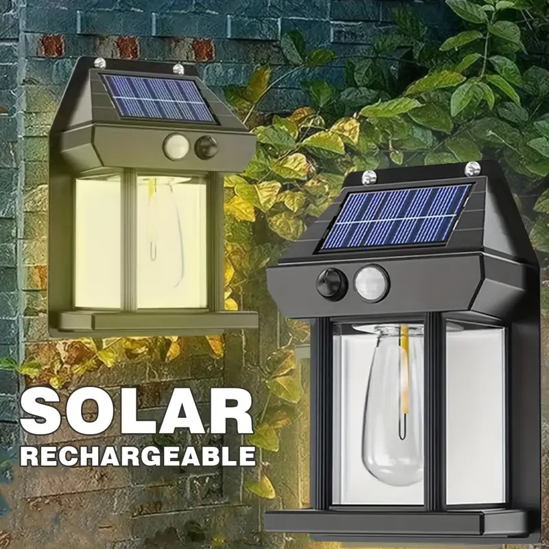Solar Wall Lamp – Motion Sensor, 3 Lighting Modes, Auto-Charging & Weatherproof - Infinitygallery.store