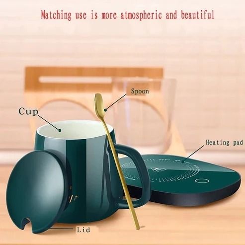 Smart Electric Coffee Mug Warmer – Portable & Temperature-Controlled Heating Plate - Infinitygallery.store