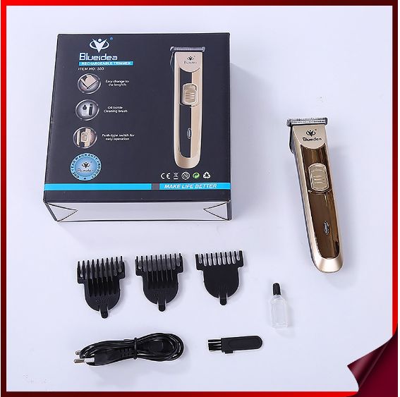 Electric Hair Trimmer – Professional Rechargeable Hair & Beard Clipper with Stainless Steel Body - Infinitygallery.store